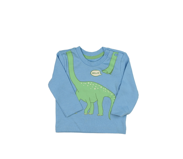 Modré triko s dinosaurem Primark 