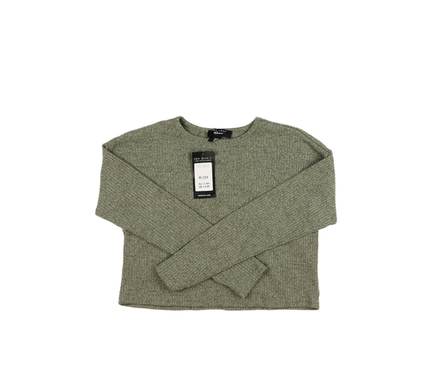 Nový zelený melírovaný crop top New Look 