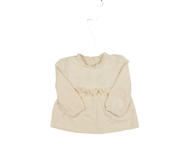 Krémové triko s volánky C&A