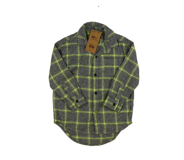 Nová šedá košile se žlutými pruhy Next