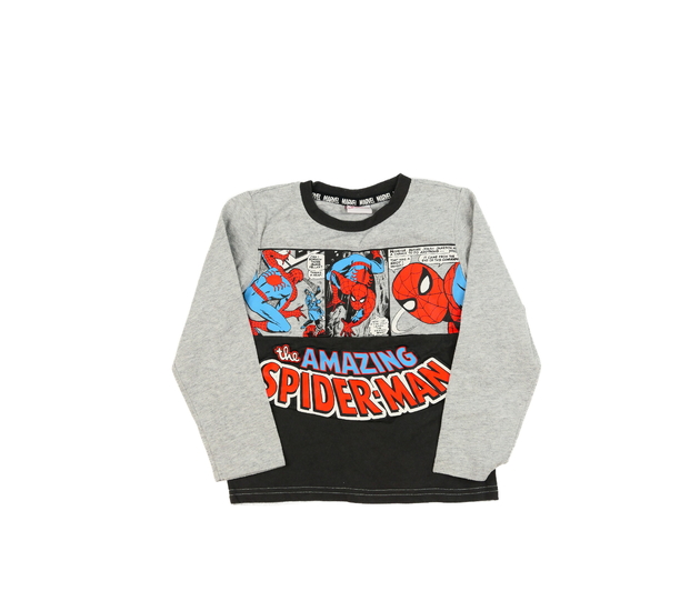 Šedé triko Spider-man Tu