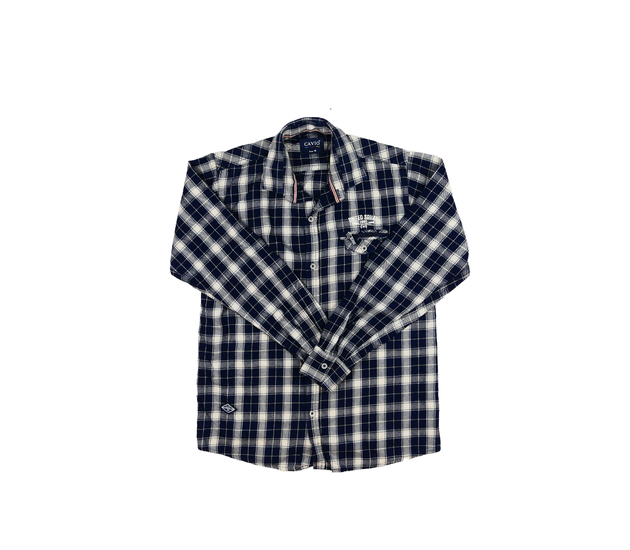 Modrá kostkovaná košile 