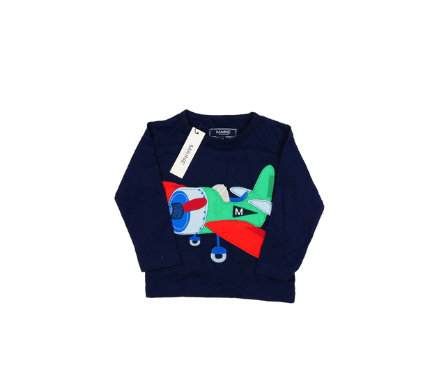 Nové tmavě modré triko s letadlem Maine 