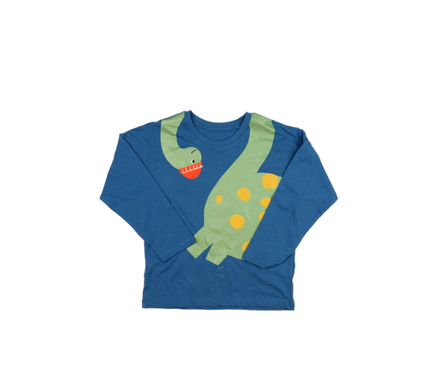 Modré triko s dinosaurem s čepicí George