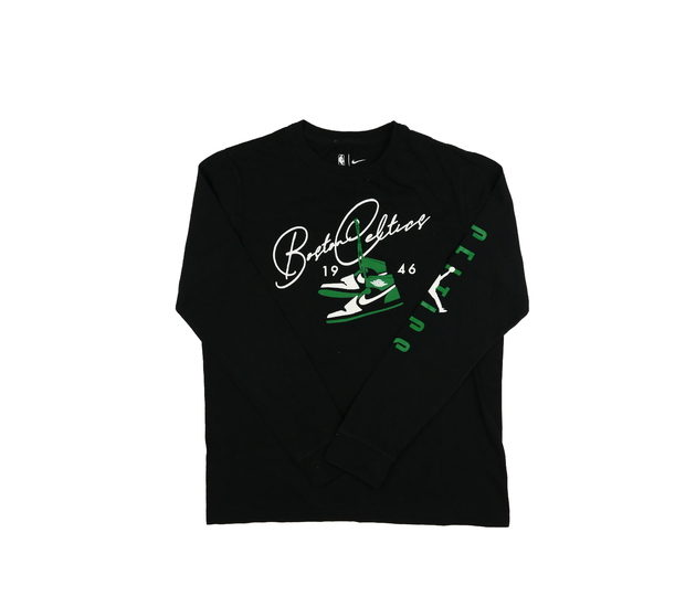 Černé triko s potiskem vel. 176 Nike 