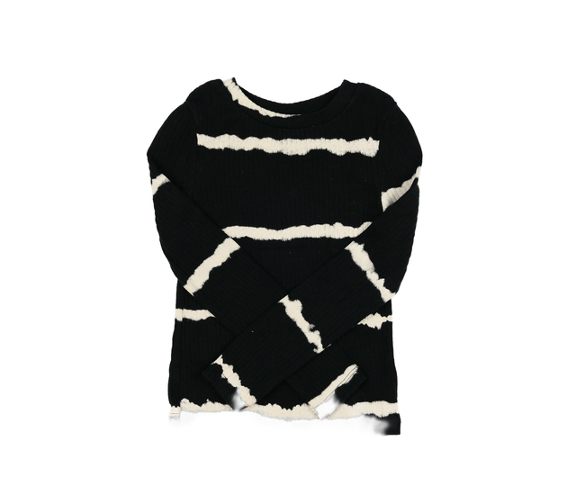 Černé triko s bílými pruhy F&F