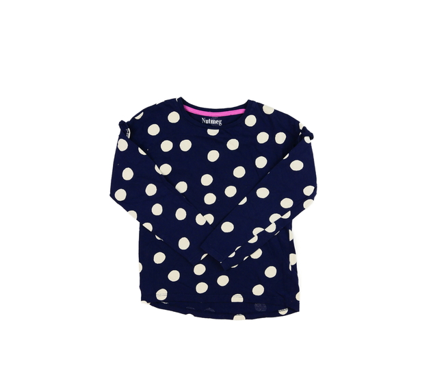 Modré triko s kolečky a volánky Nutmeg 