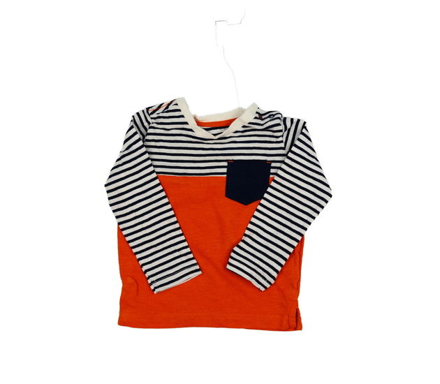 Oranžové triko s pruhy Mothercare