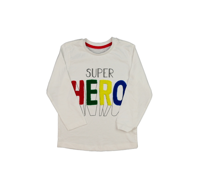 Bílé triko pro superhrdinu 
