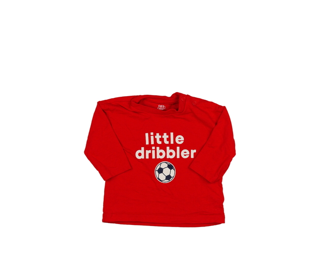 Červené triko s fotbalovým motivem F&F