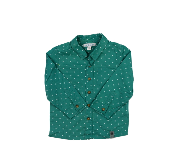 Modro-zelená košile s hvězdami 