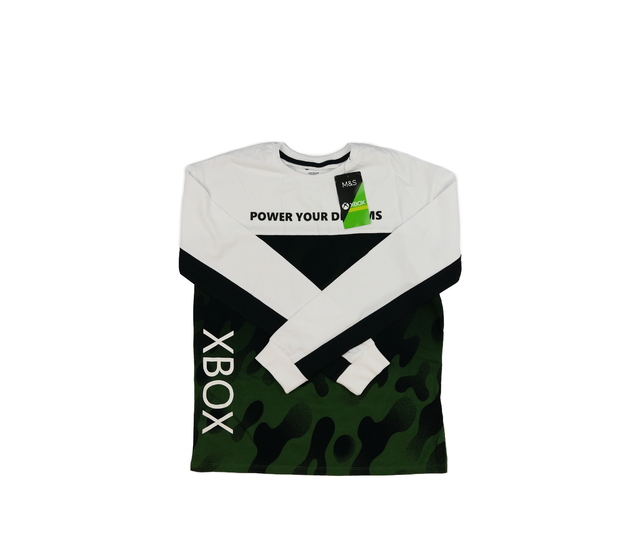 Nové bílo-zelené triko Xbox  M&S