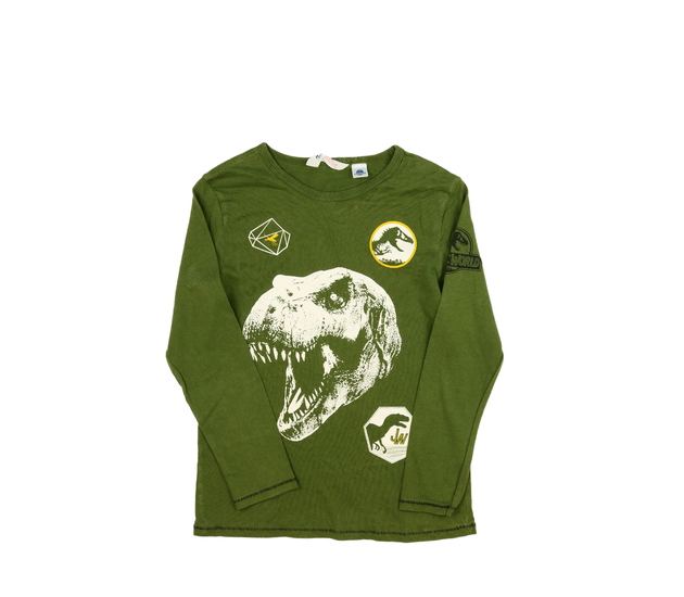 Zelené triko Jurský svět H&M