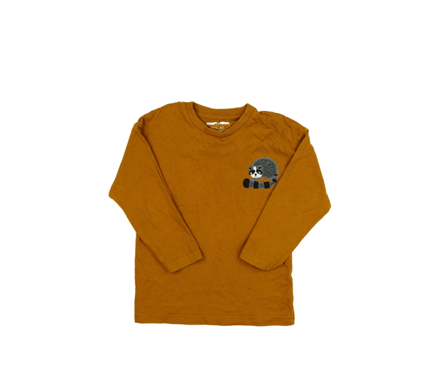 Hnědé triko se zvířátkem Next