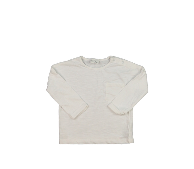 Krémové triko s kapsičkou Next