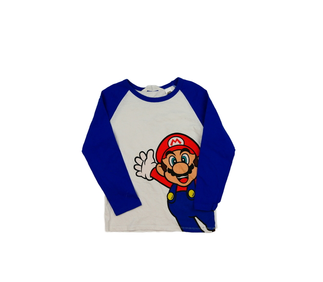 Bílo-modré triko SuperMario H&M