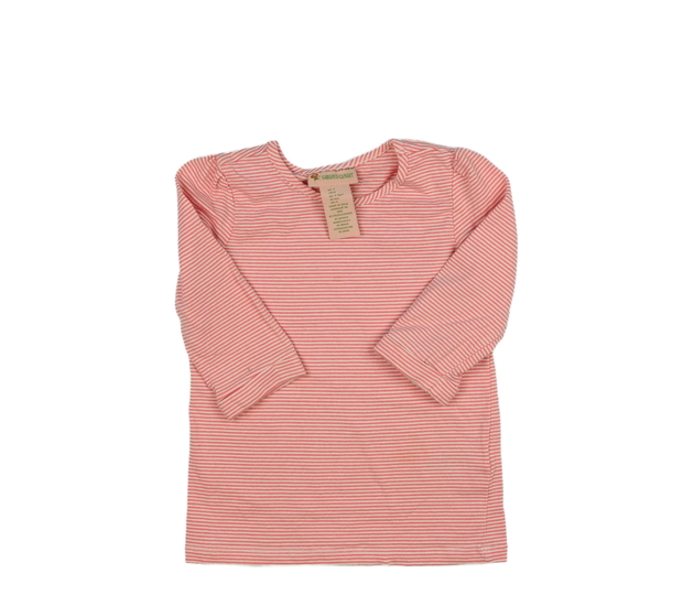 Růžové pruhované triko 