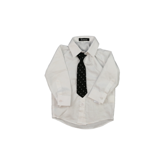 Bílá košile s kravatou 