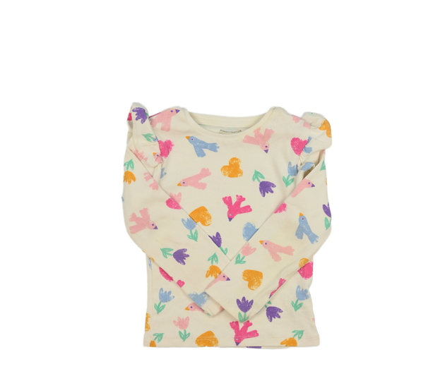 Krémové triko s barevnými obrázky F&F