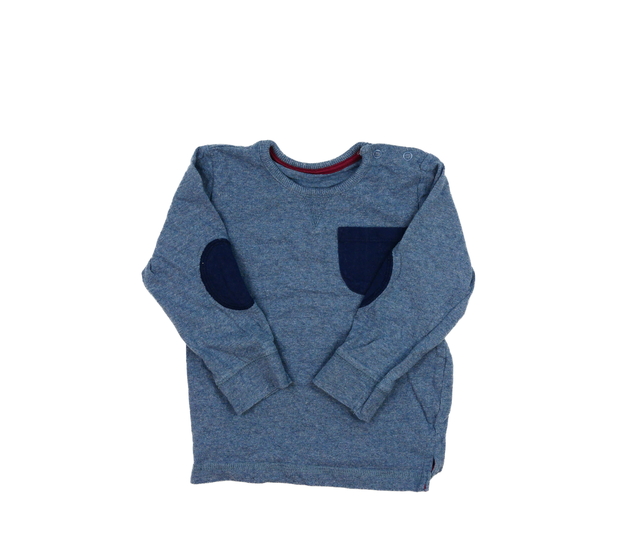 Tmavě modré melírované triko s kapsičkou George