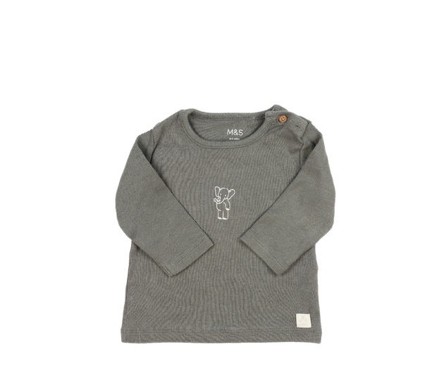 Šedé triko se slonem M&S