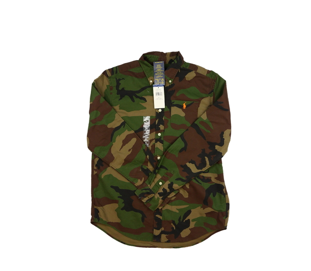 Nová zelená maskáčová košile vel. 182 Ralph Lauren