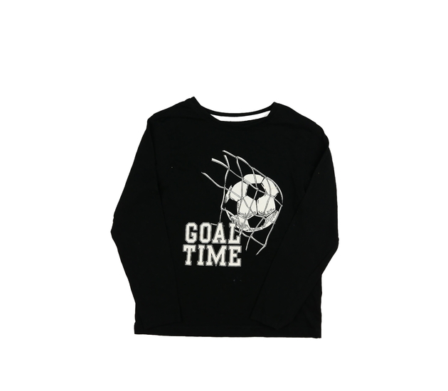 Černé triko s fotbalovým motivem