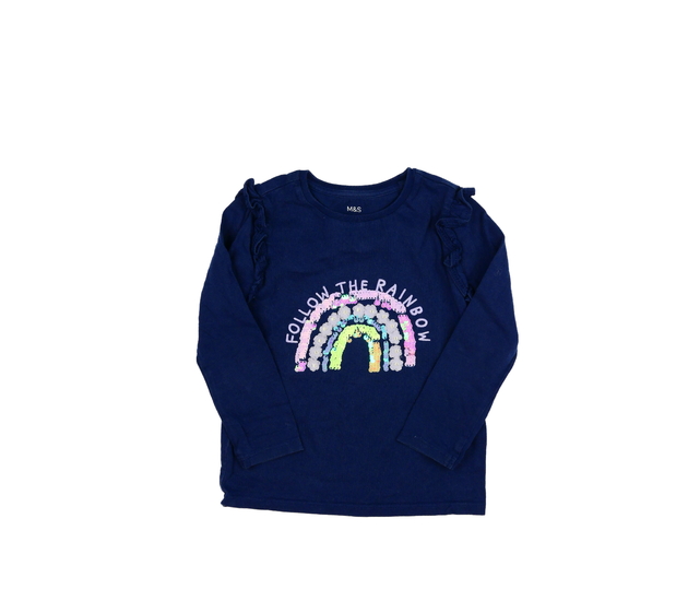 Tmavě modré triko s duhou M&S