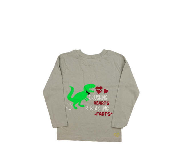 Vtipné šedé triko - foceno zezadu, George