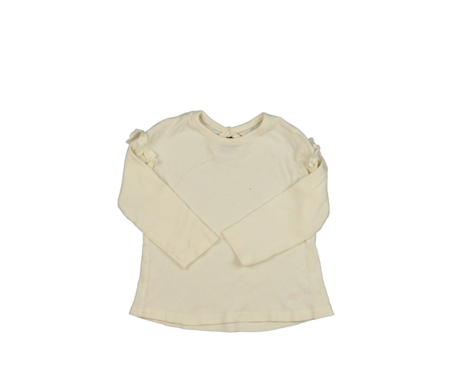 Krémové triko s volánky George