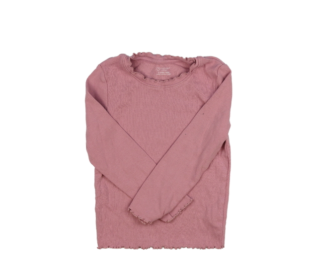 Růžové žebrované triko Primark 