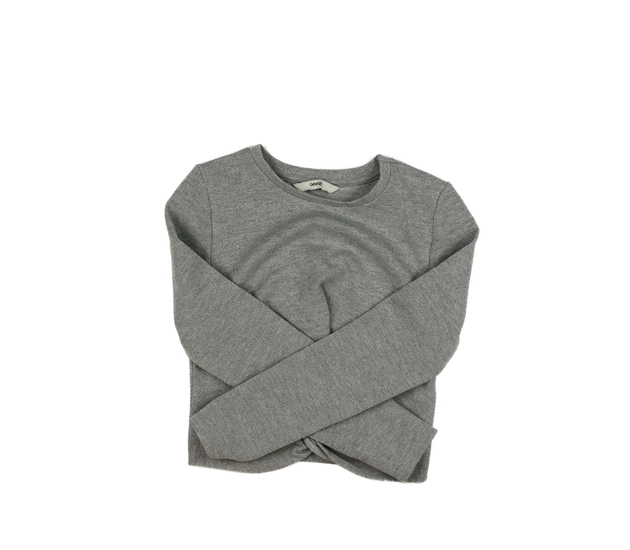 Stříbrný crop top George