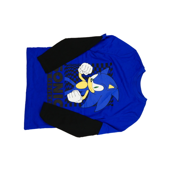 Modro-černé triko Sonic  