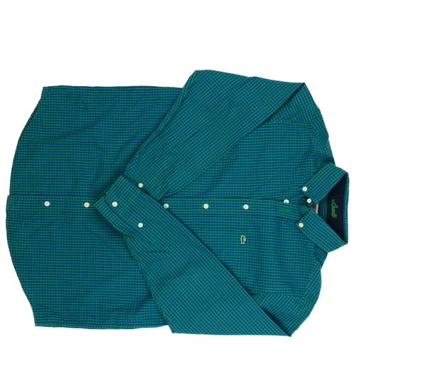 Zeleno-modrá kostkovaná košile Lacoste