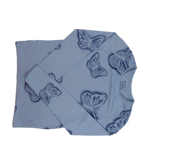 Modré triko s motýlky Primark 