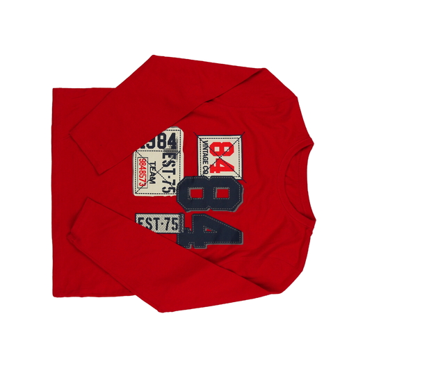 Červené triko s číslicemi George