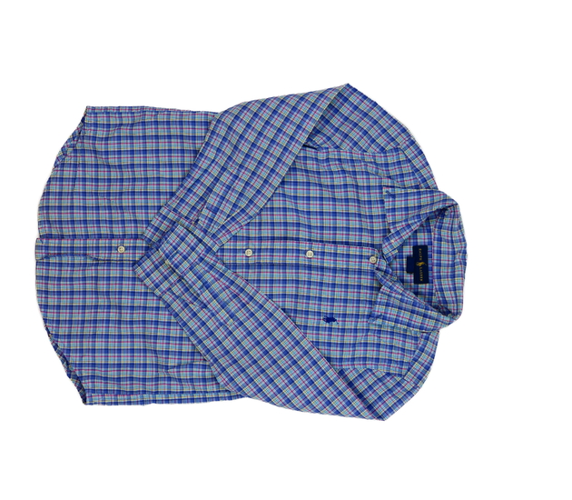 Modrá pruhovaná košile Ralph Lauren 