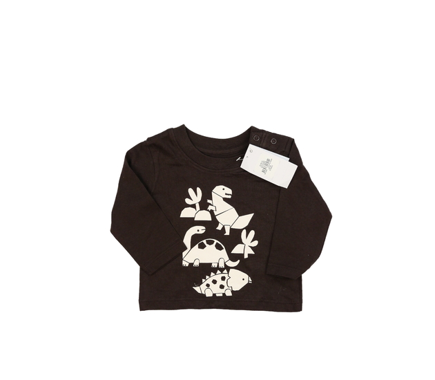 Nové hnědé triko s dinosaury Primark 