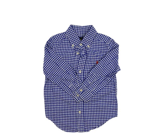 Modrá kostkovaná košile Ralph Lauren 