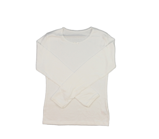 Bílé termo triko s krajkou 