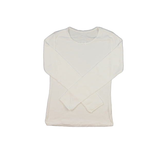 Bílé termo triko s krajkou 