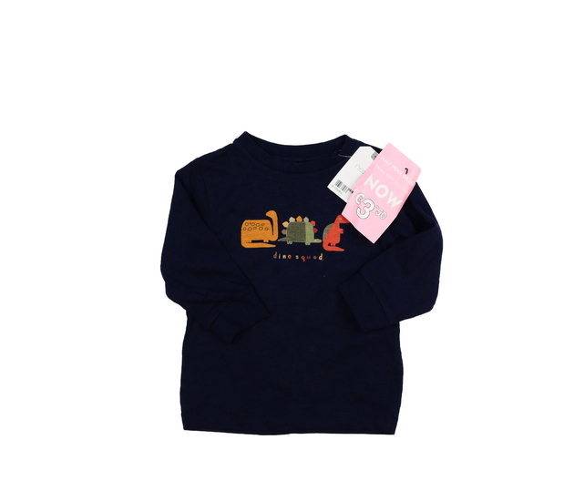 Nové tmavě modré dinosauří triko Next