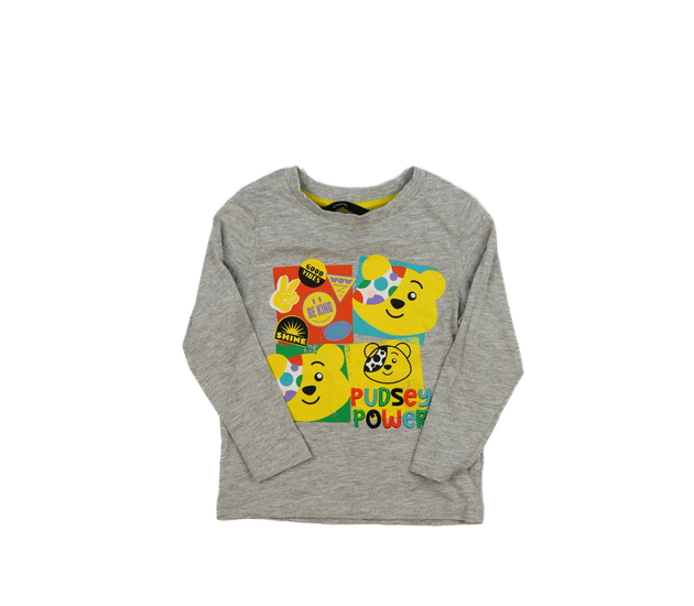 Šedé melírované triko s medvědy George