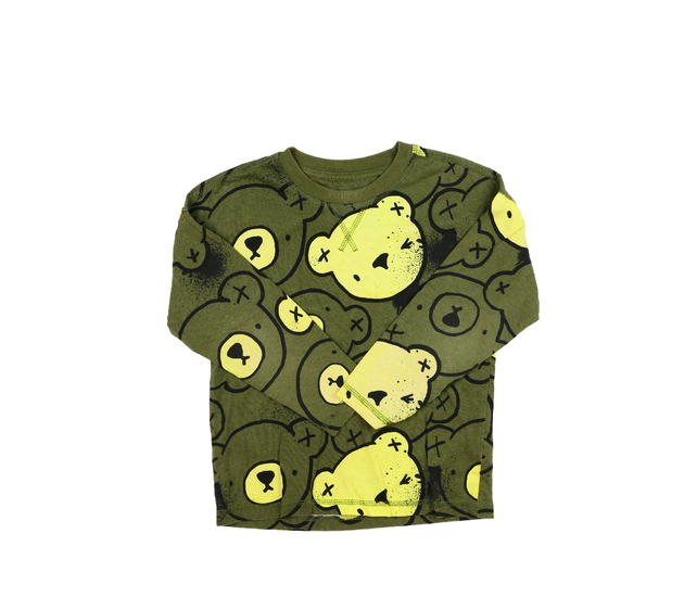 Tmavě zelené triko s medvědem George