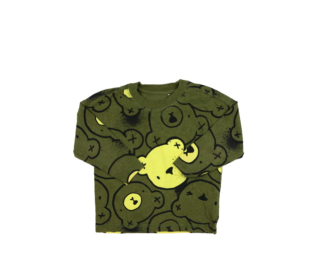 Tmavě zelené triko s medvědy George