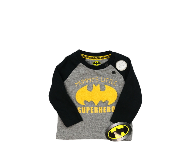 Nové šedo-černé triko Batman Primark 