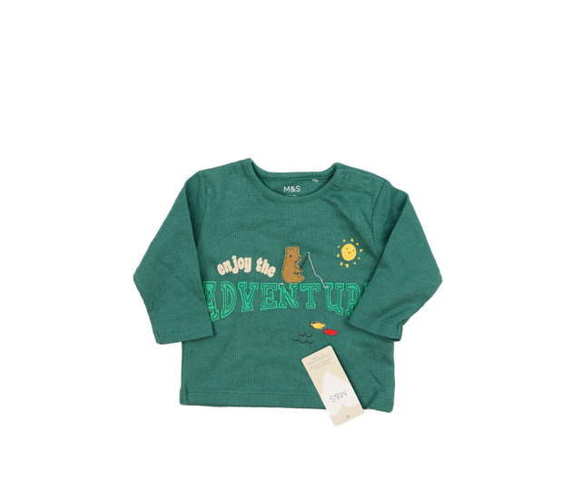 Nové zelené triko s medvědem M&S