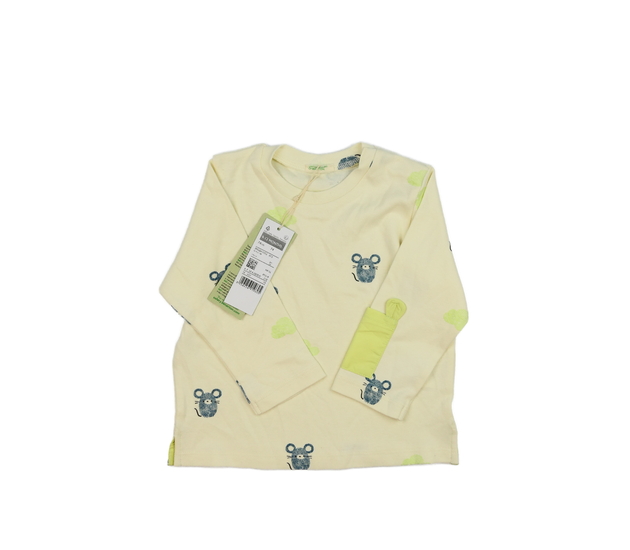 Nové krémové triko s myškami Benetton