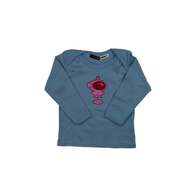 Modré triko s obrázkem 