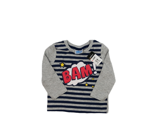 Nové šedé triko s nápisem 